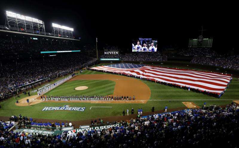 Wrigley Field Collection -- Team-Issued 'W' Flag -- Flown over