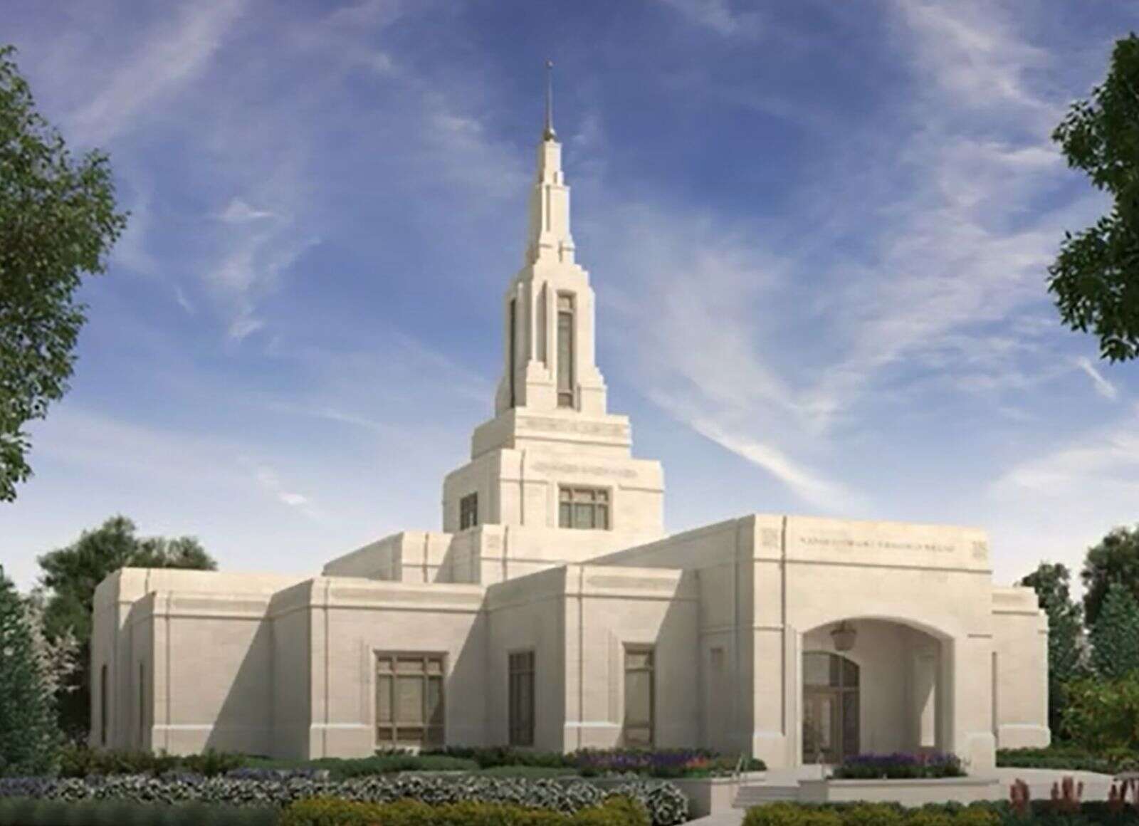 Construction of Latterday Saints temple continues steadily during