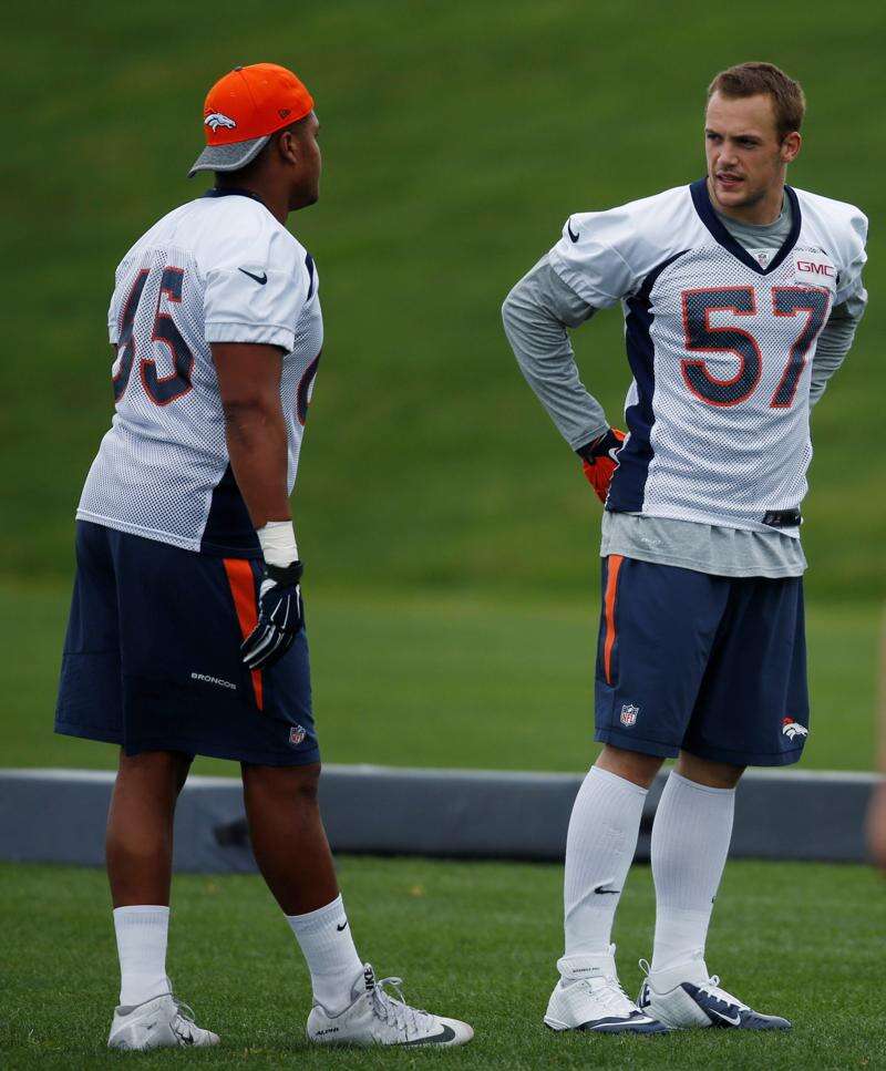 Jersey fumbled, handed off to Denver Broncos rookie