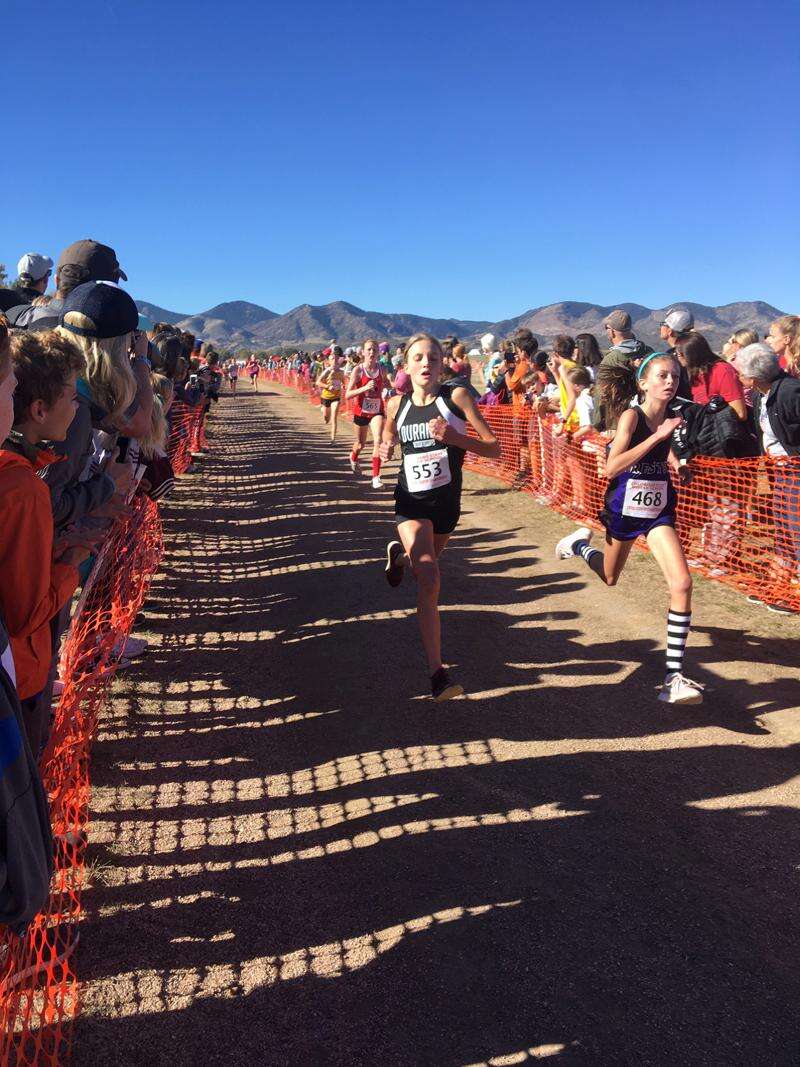Miller Middle School crosscountry runner Willow Lott finishes 16th at