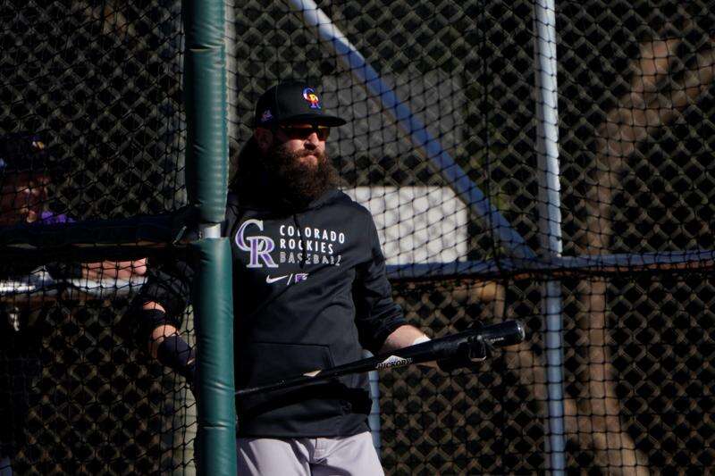 Charlie Blackmon with his wife Ashley Blackmon