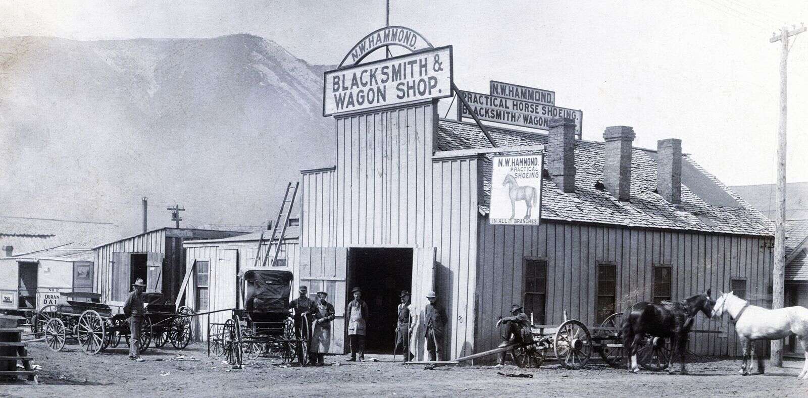 And the West is History: N.W. Hammond Blacksmith Shop – Ca. 1900 – The  Durango Herald
