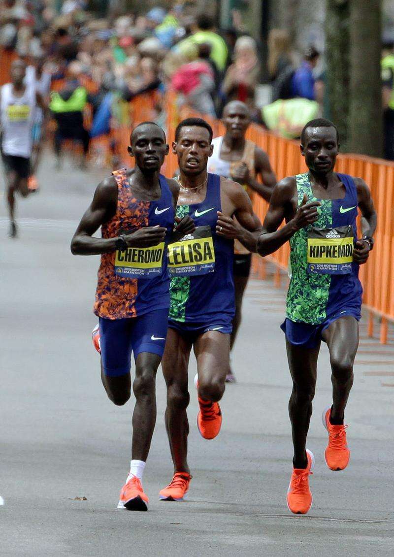 Boston Marathon men's race: Kenya's Lawrence Cherono wins, defeats