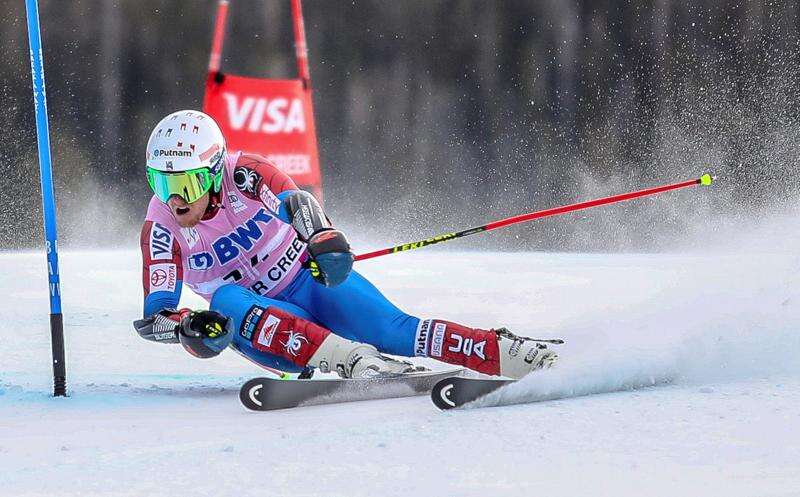 Hirscher leads 1st giant slalom run in Alta Badia; Ligety 7th