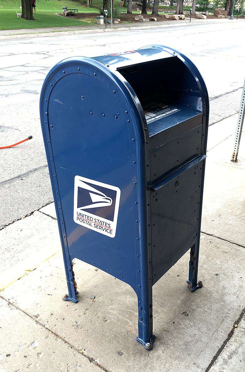 Blue boxes ready to accept your mail and ballots The Durango
