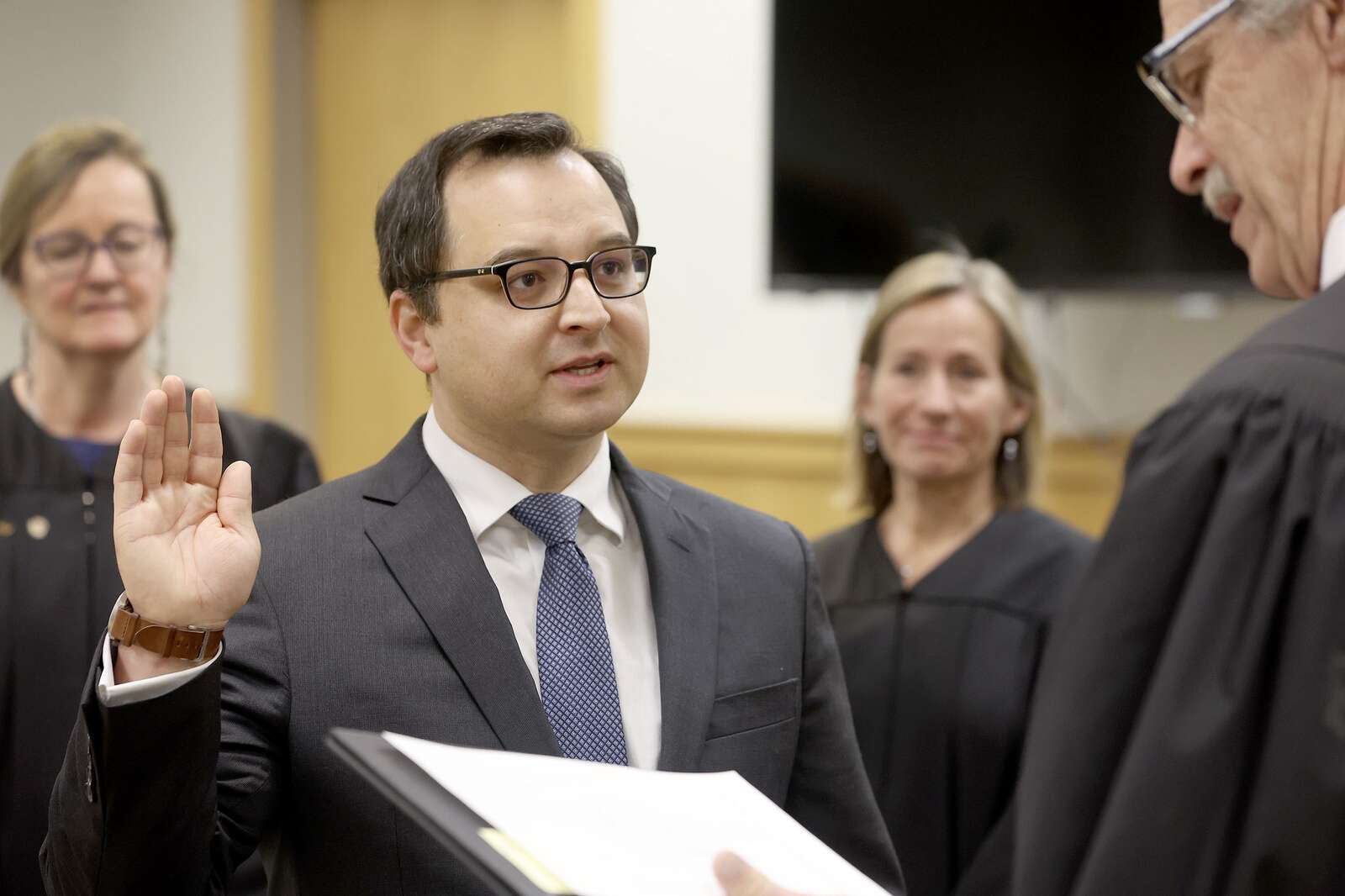 Anthony Baca hoping to reduce recidivism sworn in as district court