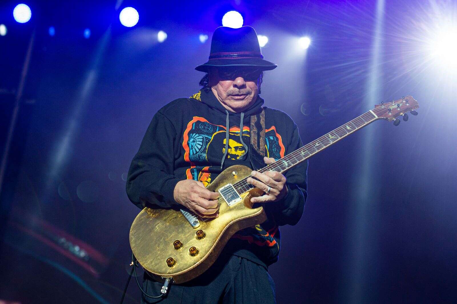 Carlos Santana back on tour following stage collapse