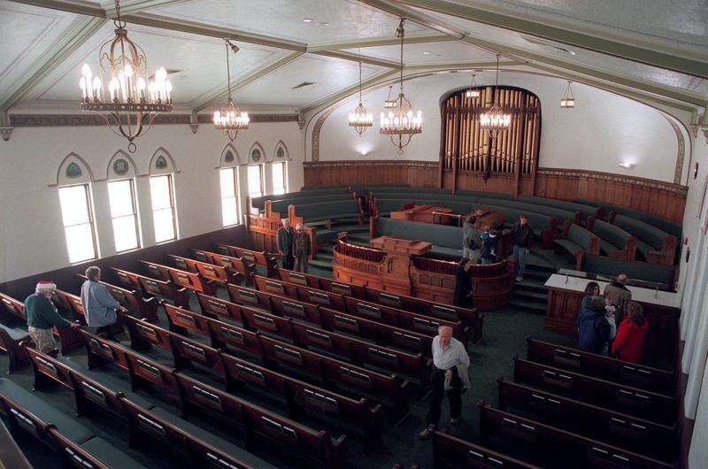 inside lds chapel