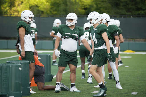 Sumo wrestler Hanada catches on quick as he learns to be a defensive  lineman for Colorado State