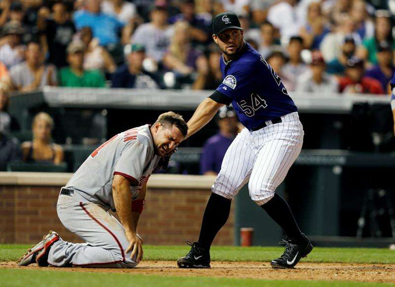 Carlos Gonzalez of Colorado Rockies placed on DL with finger