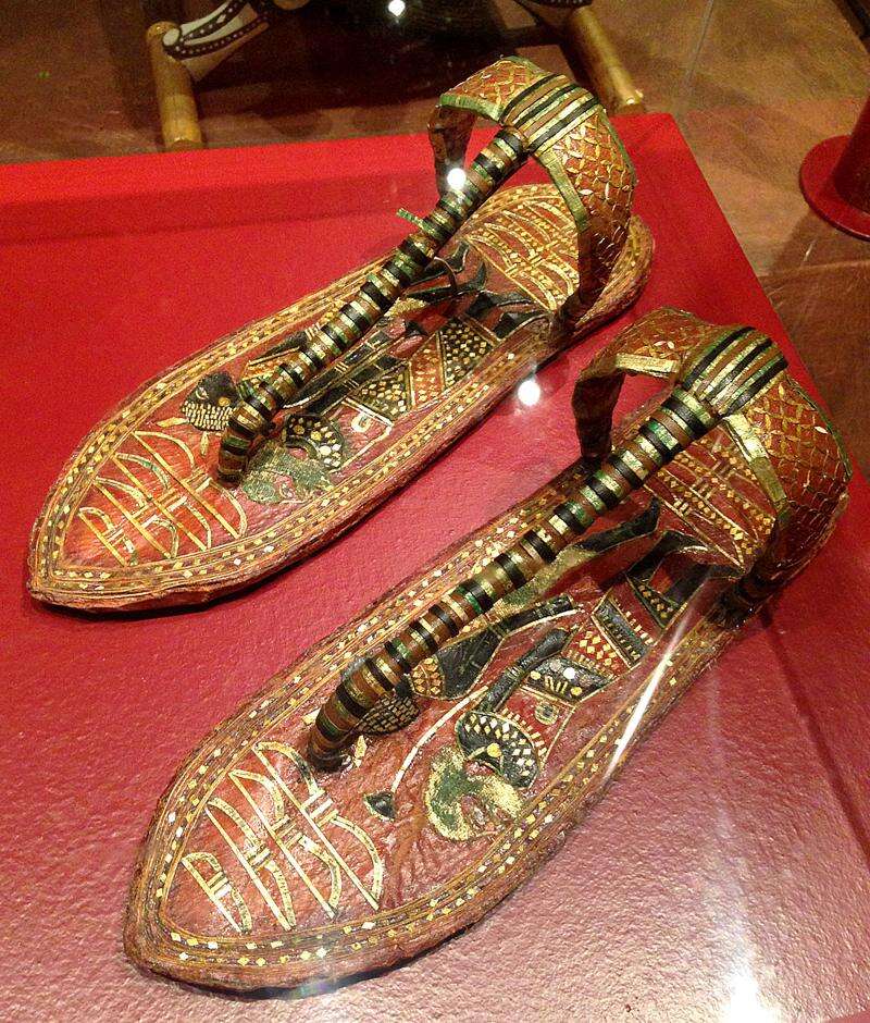 Tutankhamun gold sandals discount
