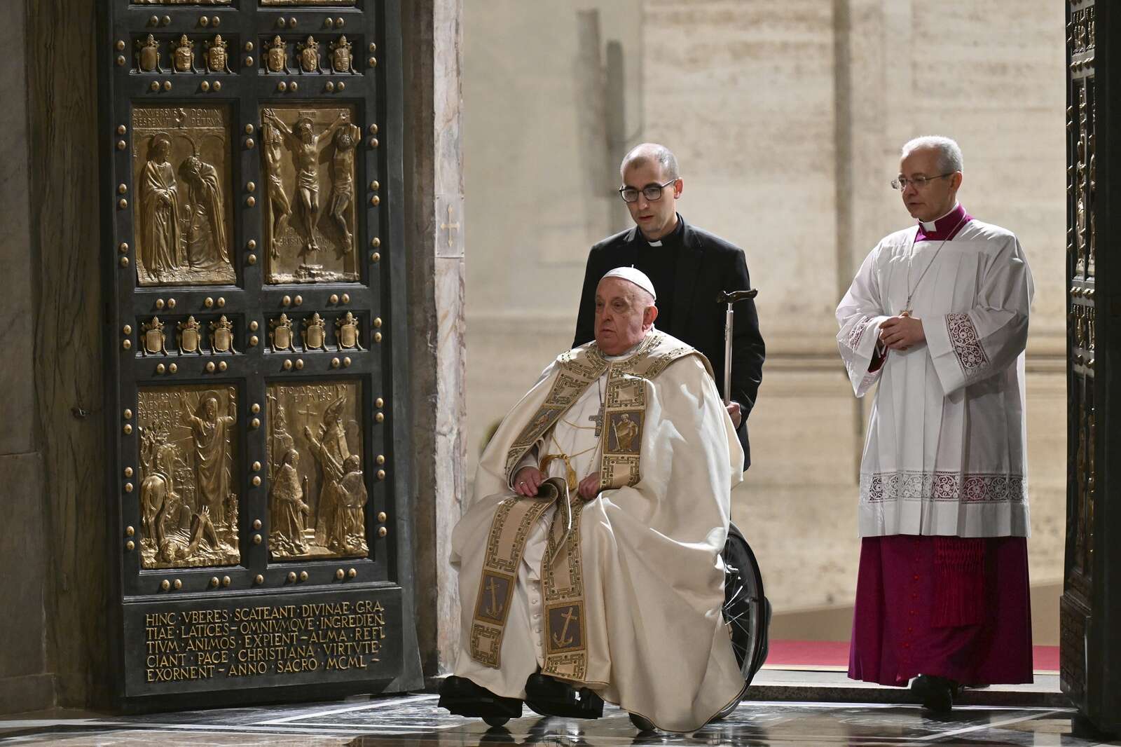 Pope Francis kicks off a yearlong Jubilee that will test his stamina