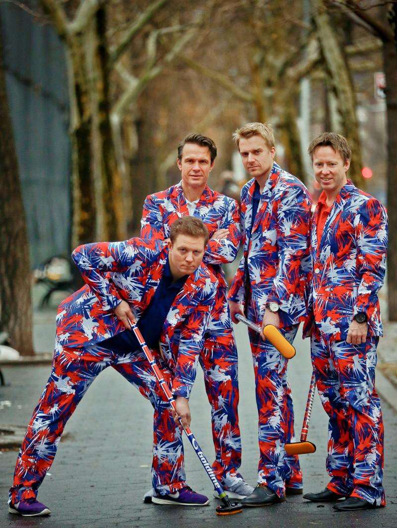 Norwegian curling team reflects on its outrageous pants (video