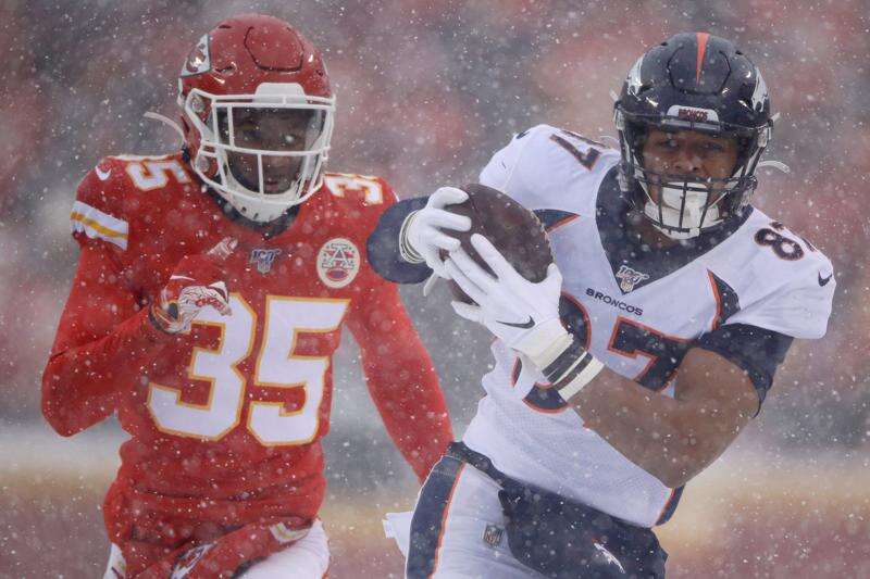 FINAL: Chiefs plow over Broncos 23-3 at snowy Arrowhead