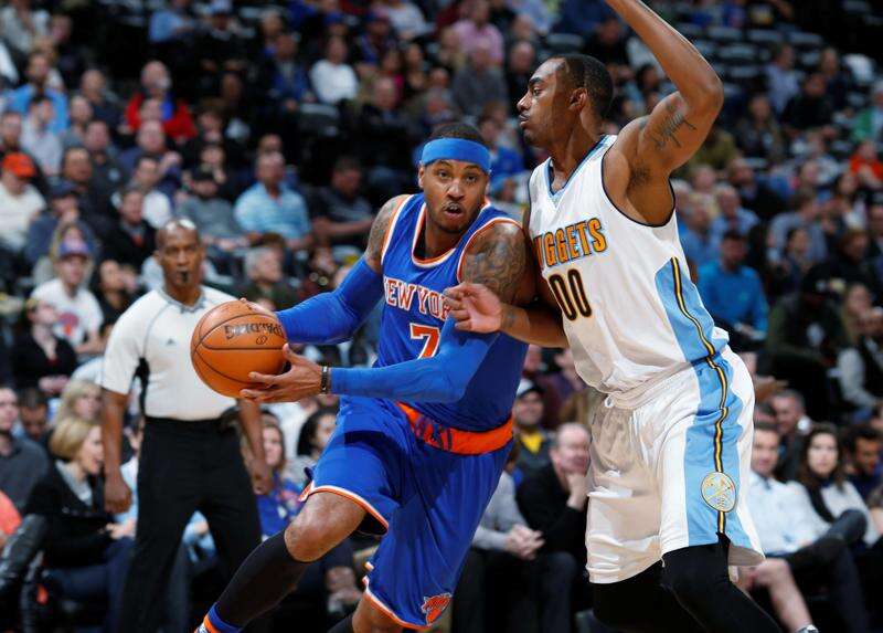 Denver Nuggets forward Carmelo Anthony, seen during the team's