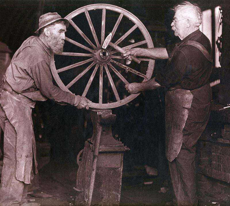 Spinning wheel used by Norwegian immigrants