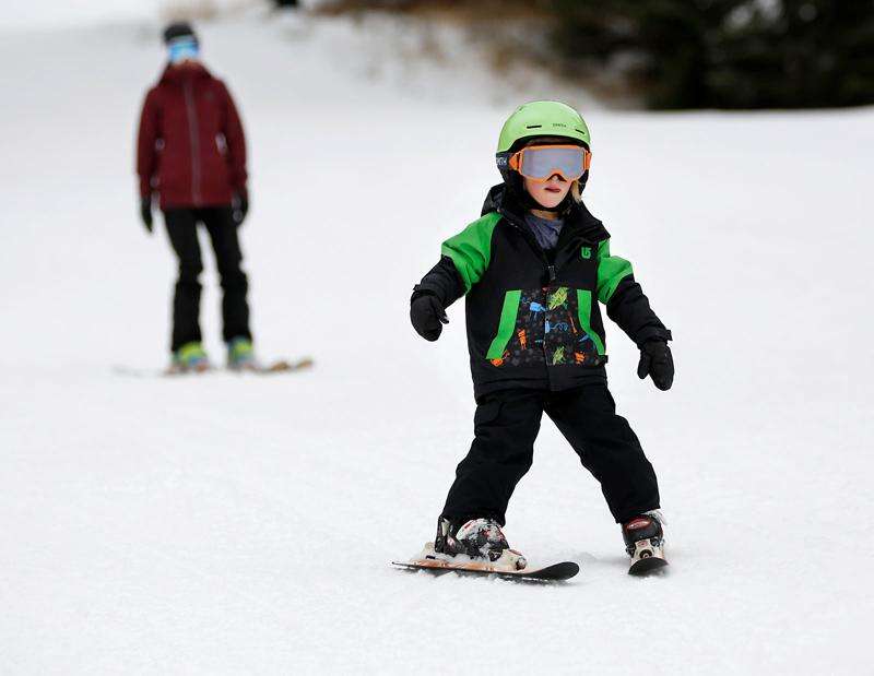 Photos Lottery winners ski a day before official opening at