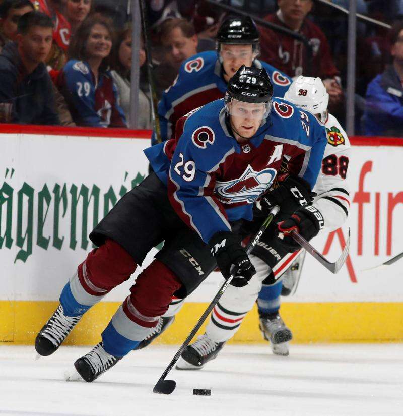 FILE ** Colorado Avalanche center Peter Forsberg skates Dec. 29