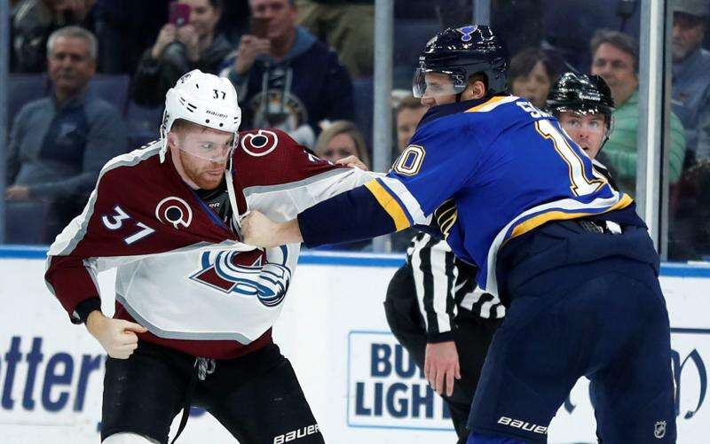 Blues stick it to Avalanche with shorthanded goal in overtime