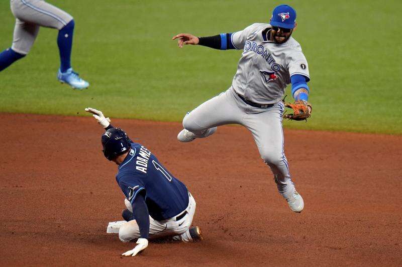 Blue Jays pitcher Hyun Jin Ryu leaves game after being struck by liner on  right knee