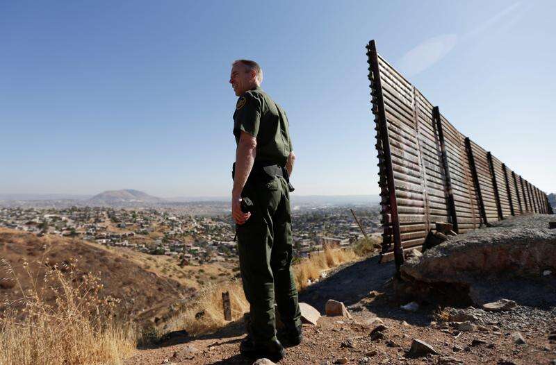 On the southern border with the Border Patrol