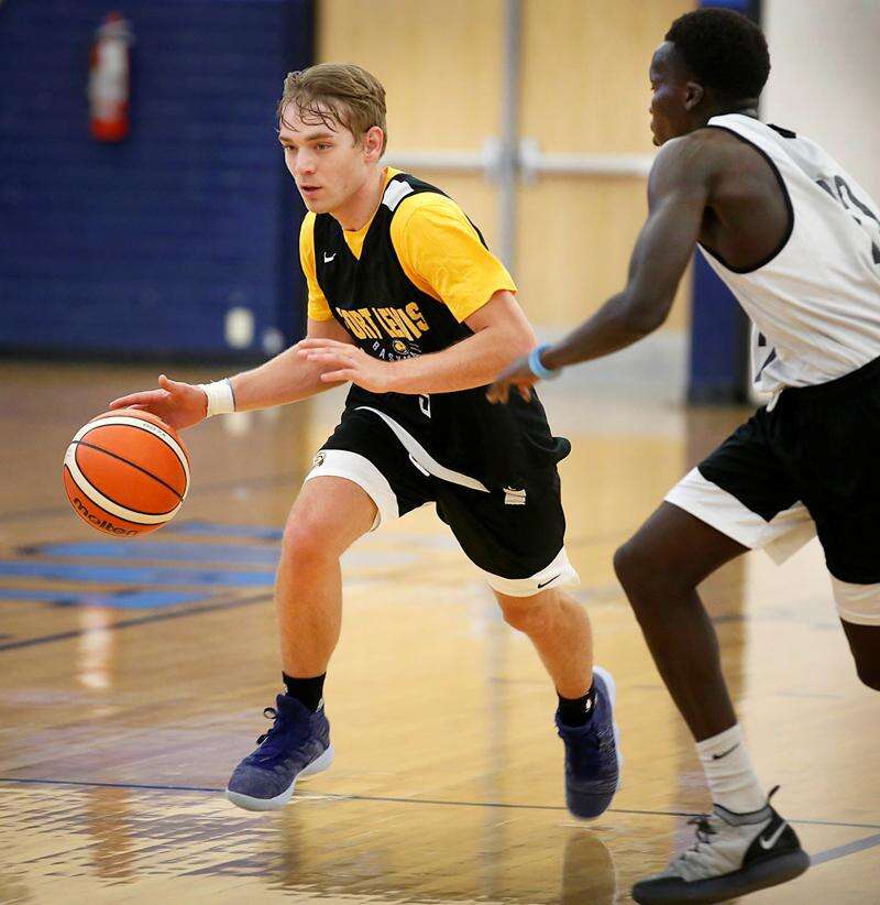 Fort Lewis College men's and women's basketball teams play