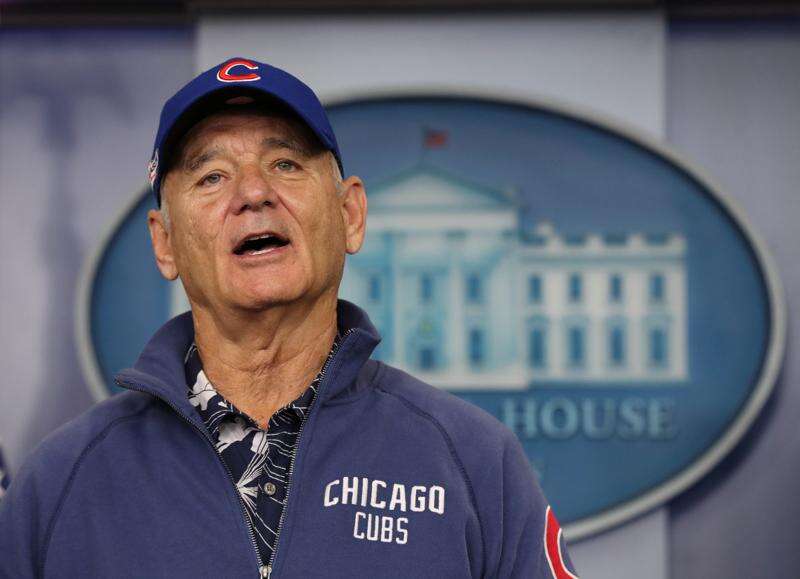 Bill Murray Crashed the White House Press Briefing in Full Chicago Cubs Gear