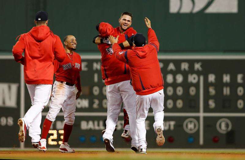 Michael Chavis of the Boston Red Sox looks on during the second