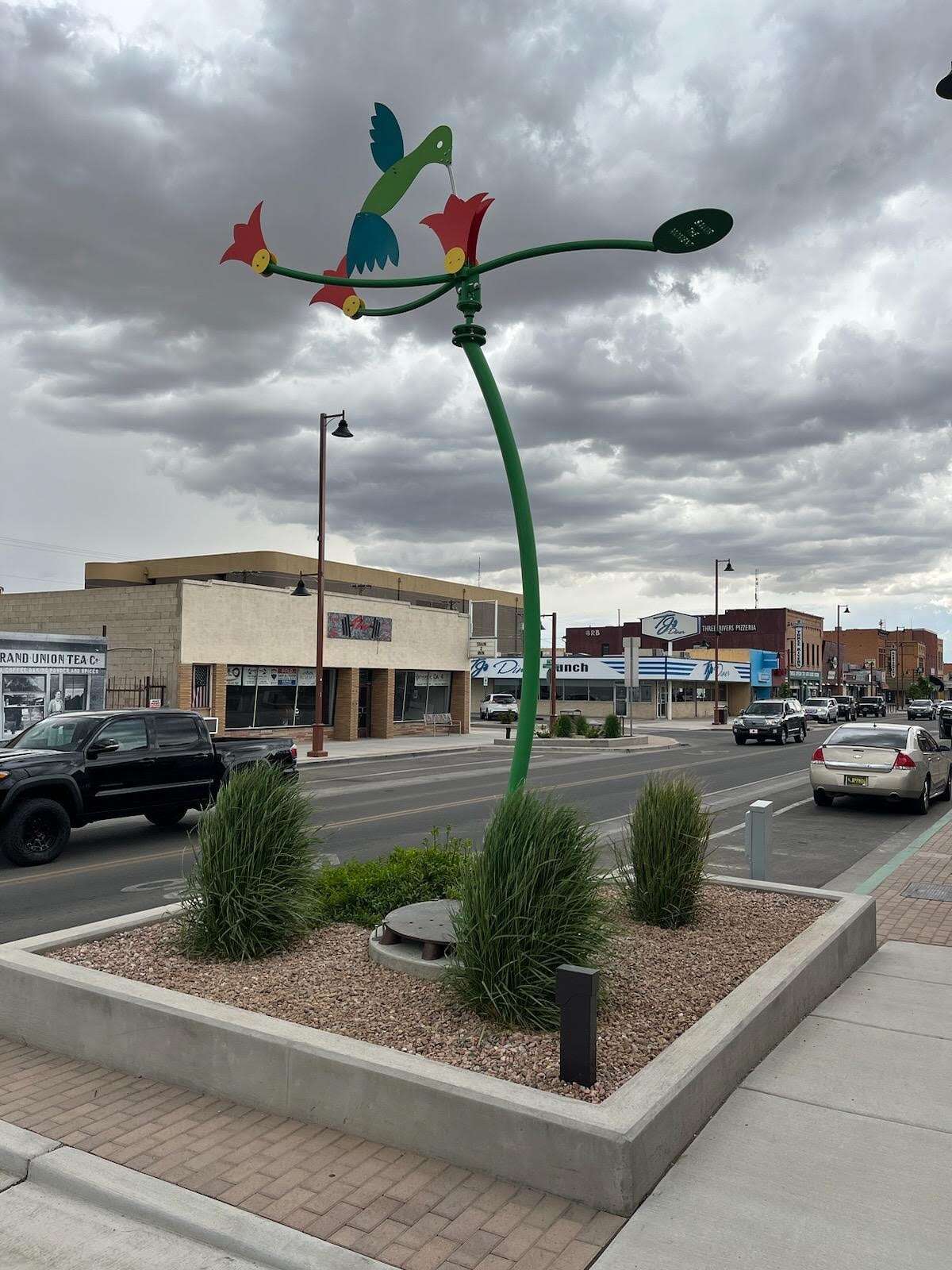 Hummingbird sculpture installed in downtown Farmington The Tri City
