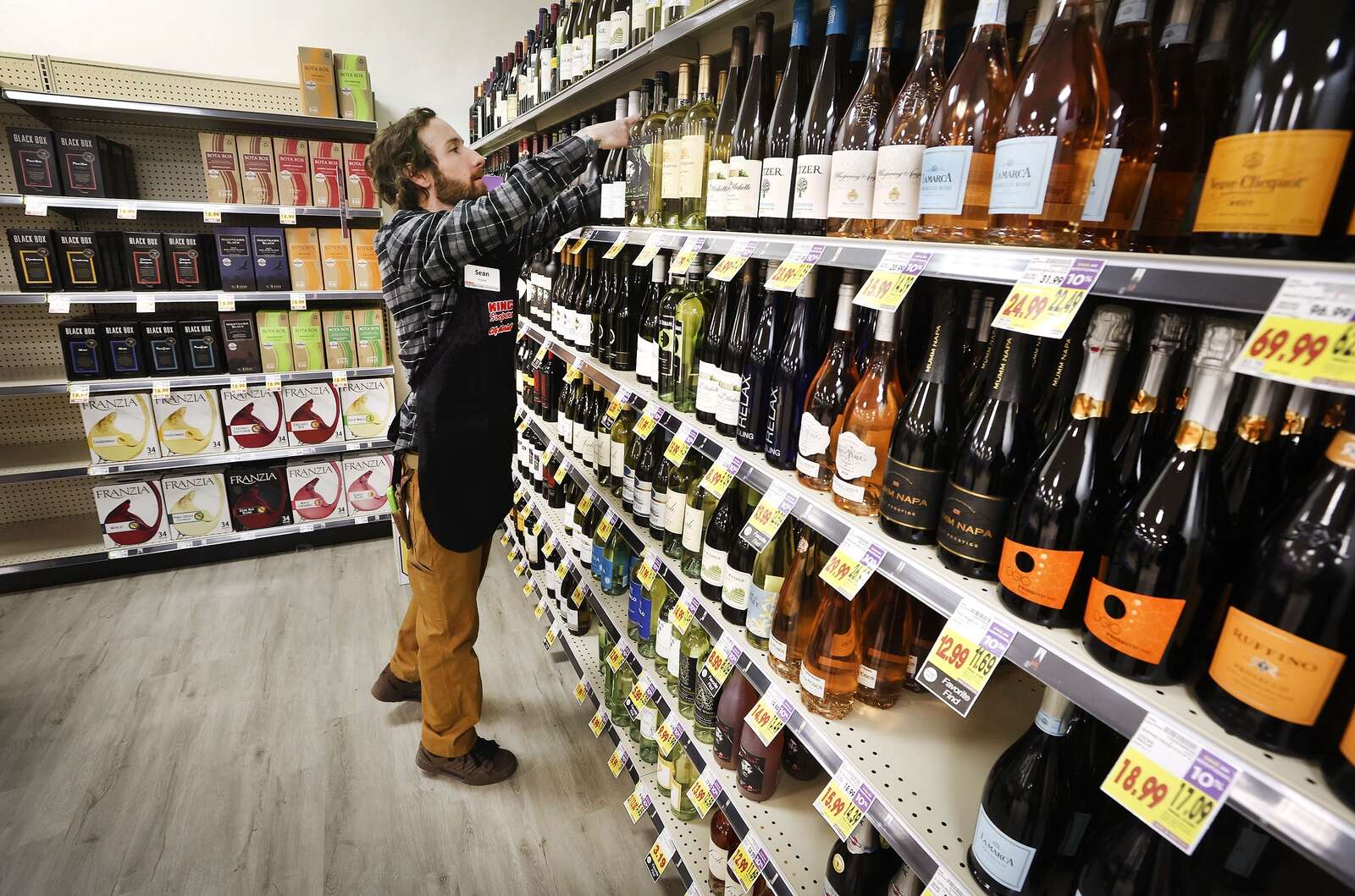 Supermarket clearance wine deals