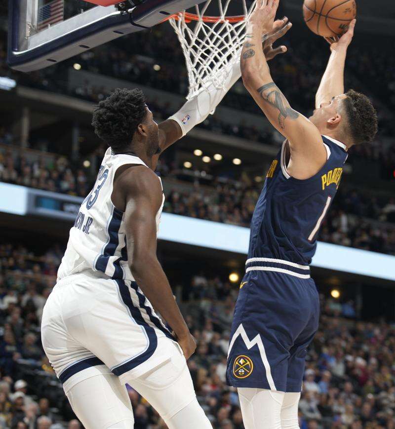 Jokic perfect from field as Nuggets beat Grizzlies 142-105