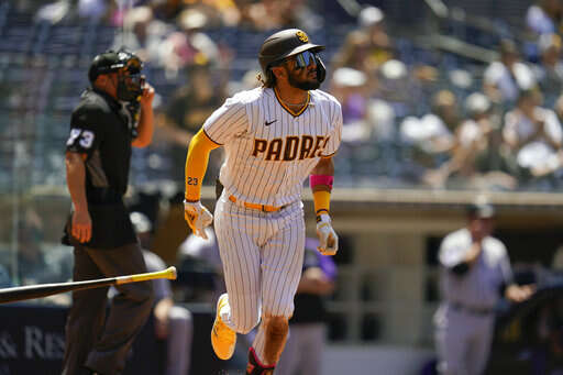 Padres' Tatis, Myers test positive for COVID-19, three others out