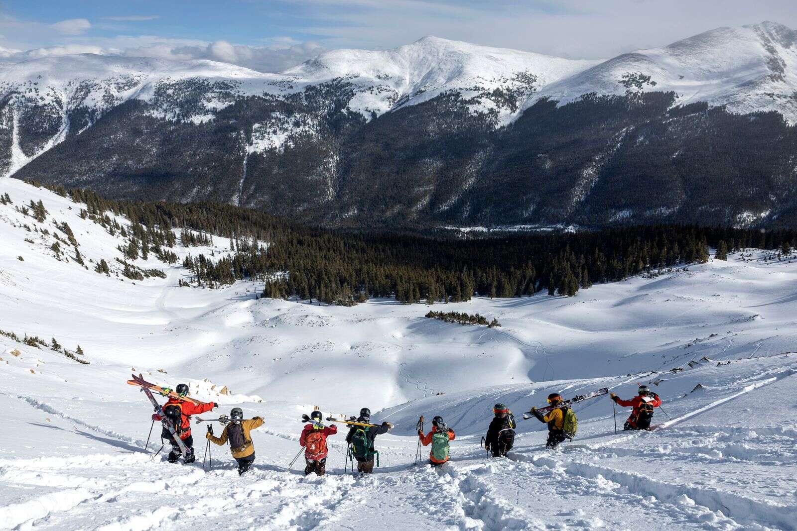 Copper Mountain volunteer boot packers stomp trails to reduce