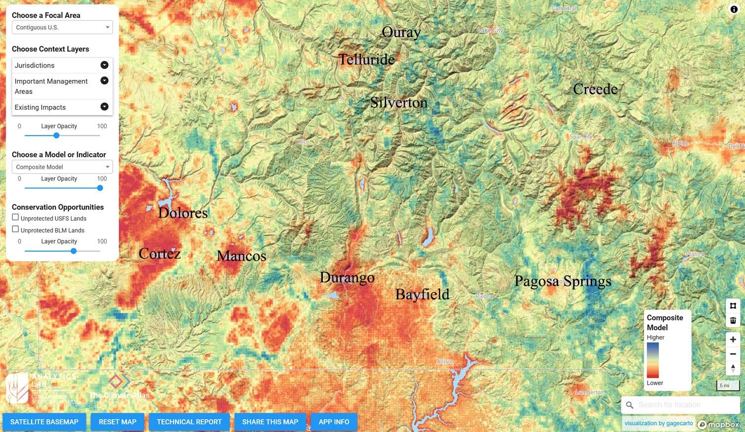 colorado vegetation map