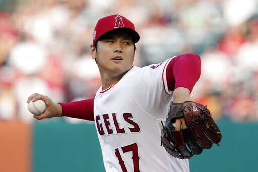 Ohtani pitches 7 innings, reaches base 5 times as Angels beat