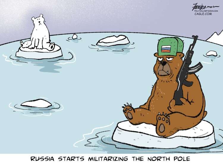 Editorial cartoon: Militarizing the North Pole – The Journal