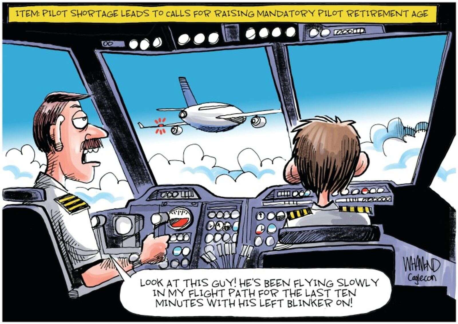 Editorial cartoon: Pilot shortage – The Durango Herald