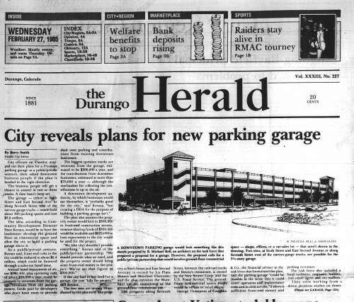 Where’s that confounded parking garage? – The Durango Herald
