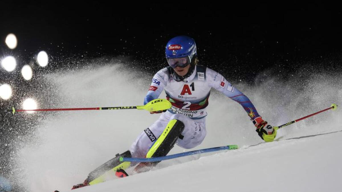 Shiffrin wins record 47th slalom, Vlahova wins season title